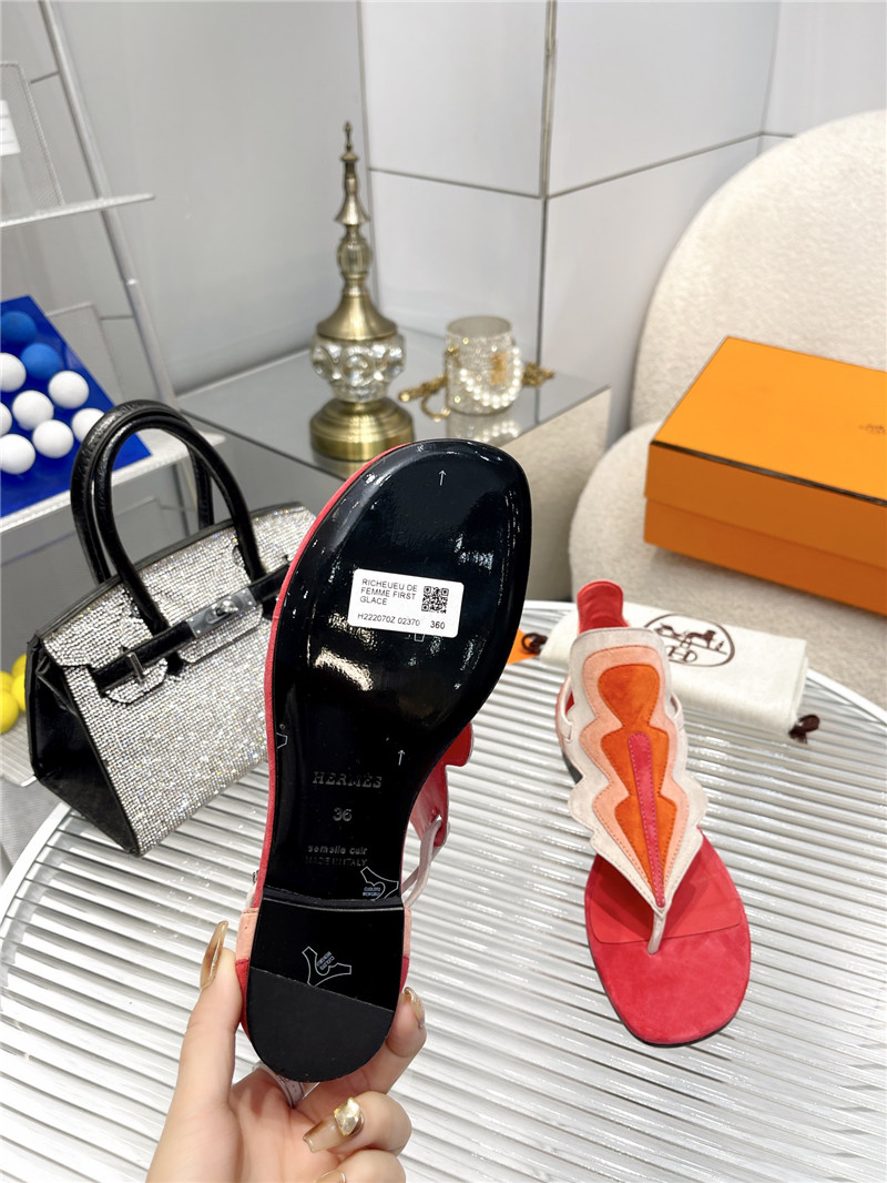 H**me5 Sandals Dupe color block sandals