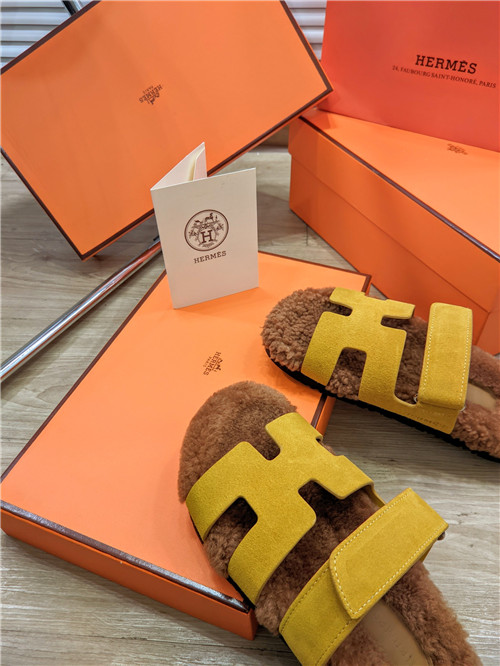 H**me5 lamb wool flat slippers