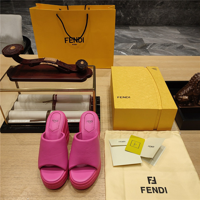 F**di wedge platform sandals