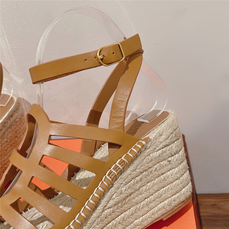 H**me5 early spring new straw sandals