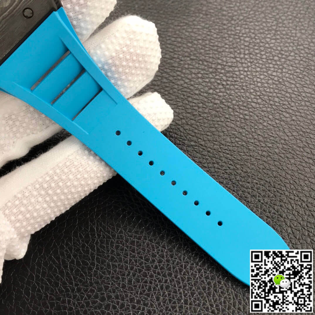 Replica Richard Mille RM055 1:1 Best Edition ZF Factory Blue Rubber Strap
