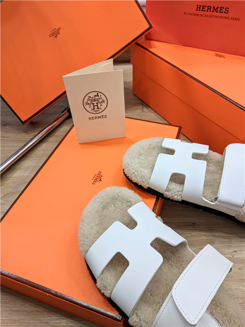 H**me5 lamb wool flat slippers