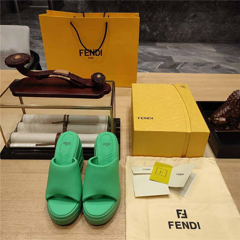 F**di wedge platform sandals