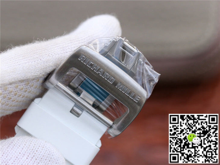 Replica Richard Mille RM055 1:1 Best Edition KV Factory Ceramic White Rubber Strap