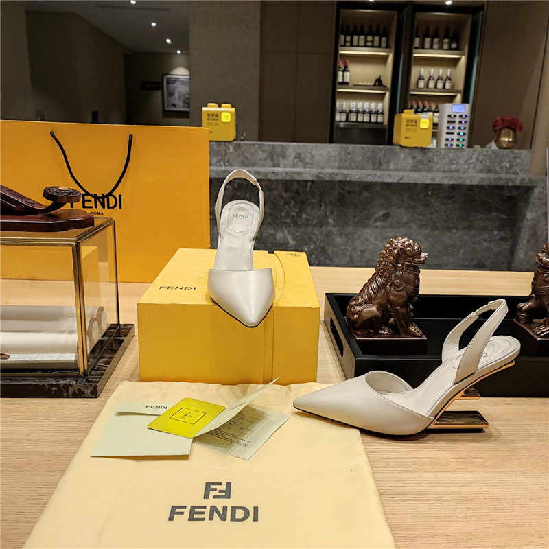 F**di strappy toe high heel sandals