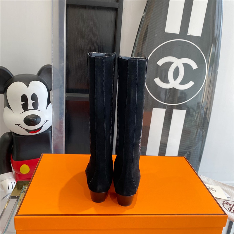 H**me5 embroidered long boots