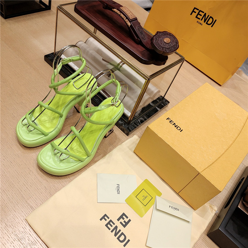 F**di color block haute couture sandals