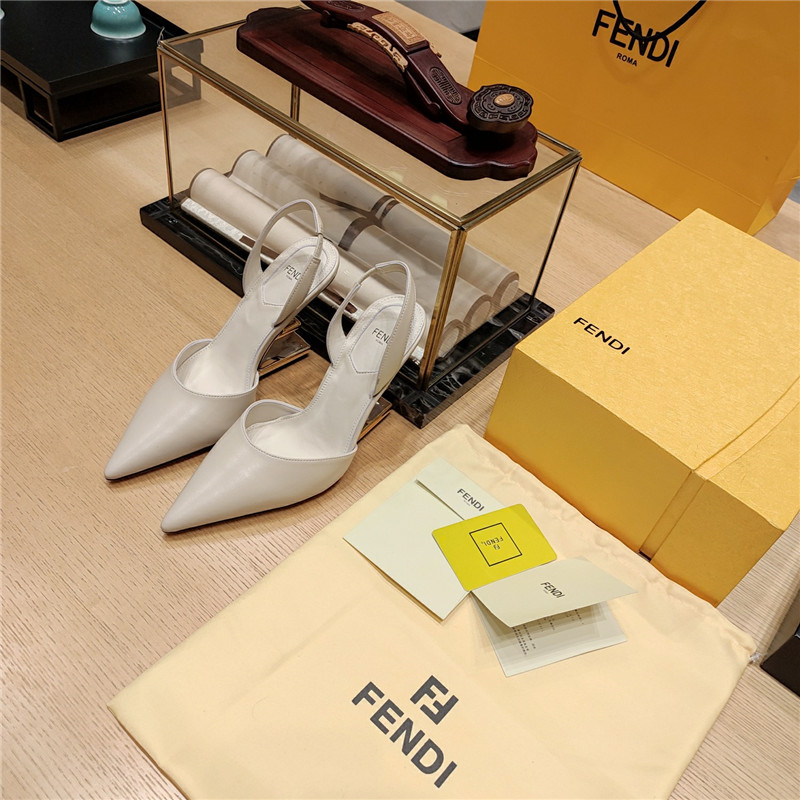 F**di strappy toe high heel sandals
