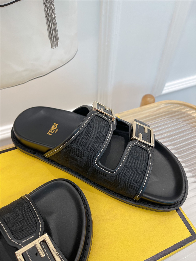 F**di ff logo plaque sandals