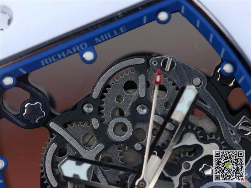 Replica Richard Mille RM055 KV Factory 1:1 Best Edition Swiss ETA8215 blue strap