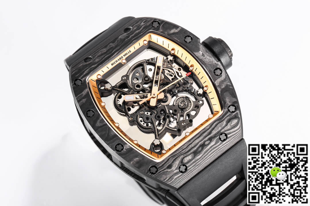 Replica Richard Mille RM055 NTPT 1:1 Best Edition BBR Factory Carbon Fiber Dial