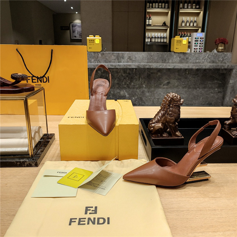 F**di strappy toe high heel sandals