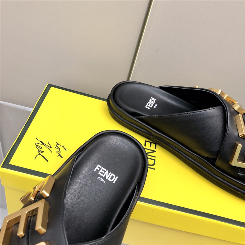 F**di cross flat sandals