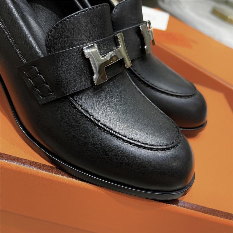 H**me5 dauphine mid heel mules
