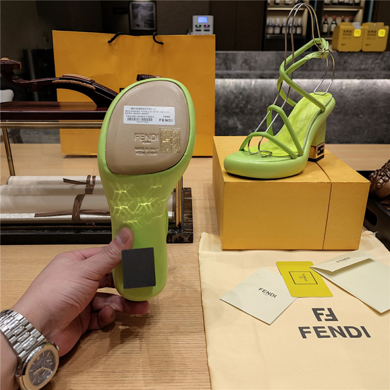 F**di color block haute couture sandals