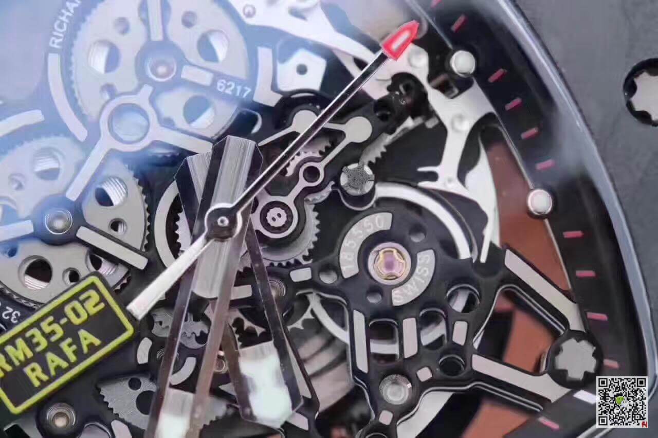 Replica Richard Mille RM35-02 KV Factory 1:1 Best Edition Swiss ETA8215 Yellow Rubber Strap