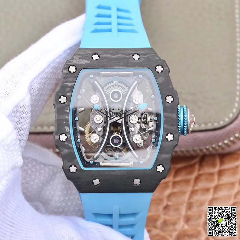 Replica Richard Mille RM53-01 1:1 Best Edition JB Factory Black Carbon Swiss Tourbillon Movement
