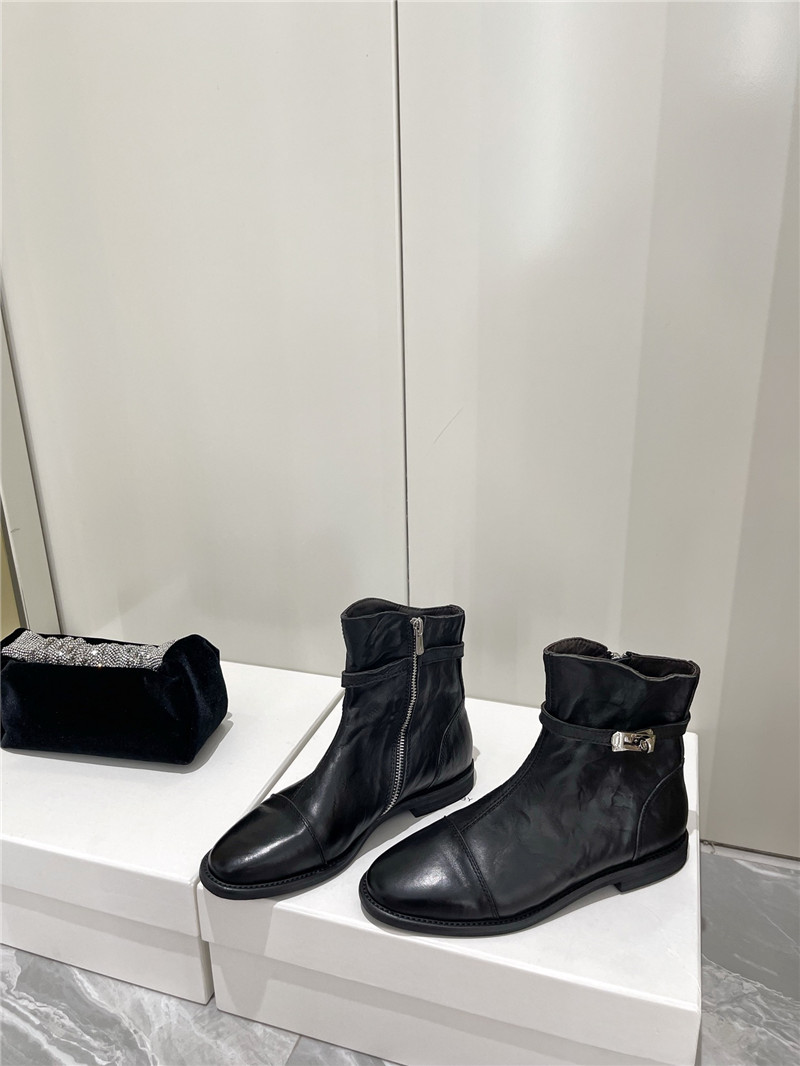 H**me5 kelly zip ankle boots