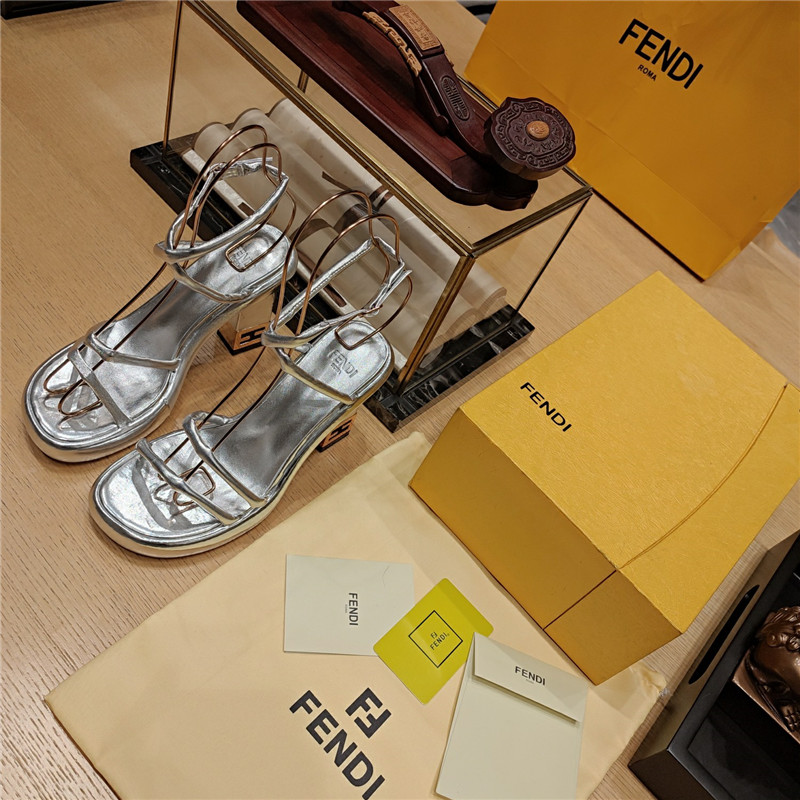 F**di color block haute couture sandals