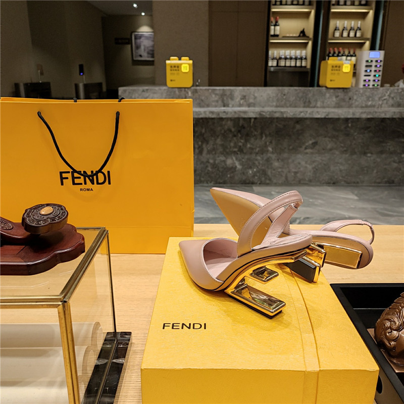 F**di strappy toe high heel sandals