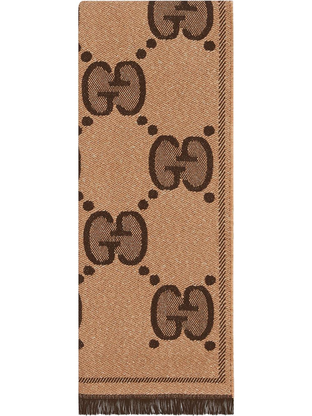 Gvc*1 GG jacquard scarf