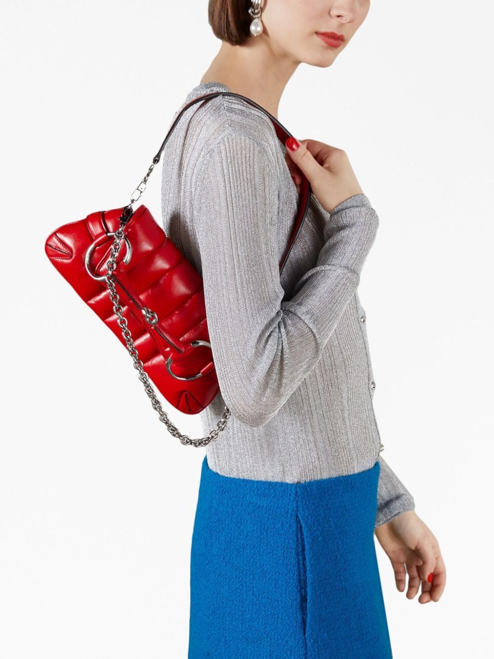Gvc*1 Horsebit Bag Dupe small Horsebit Chain quilted bag
