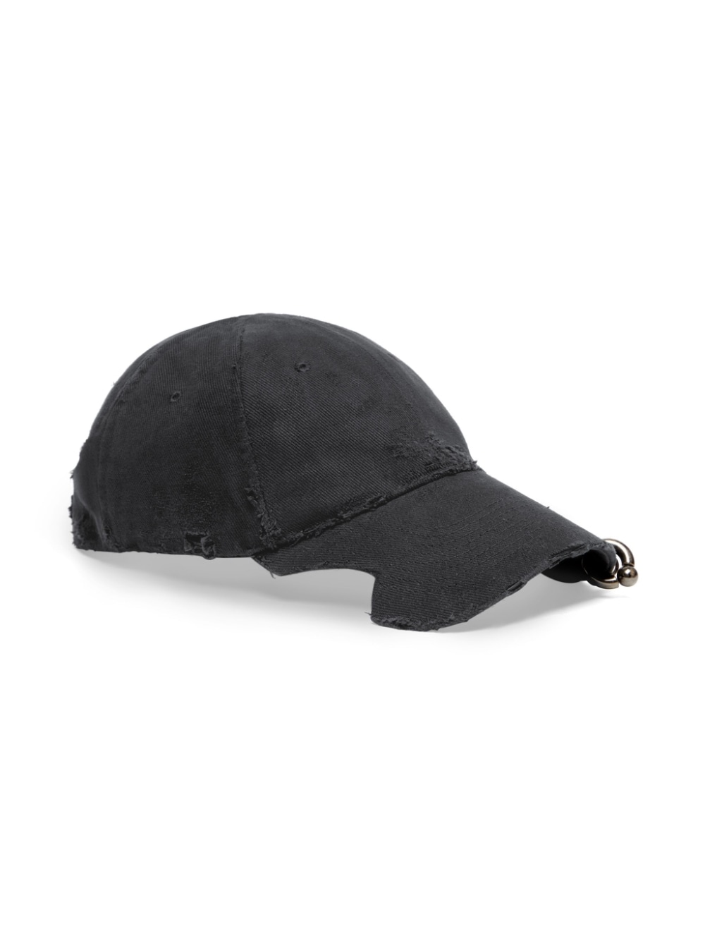 Ba1en*iaga Piercing distressed cap