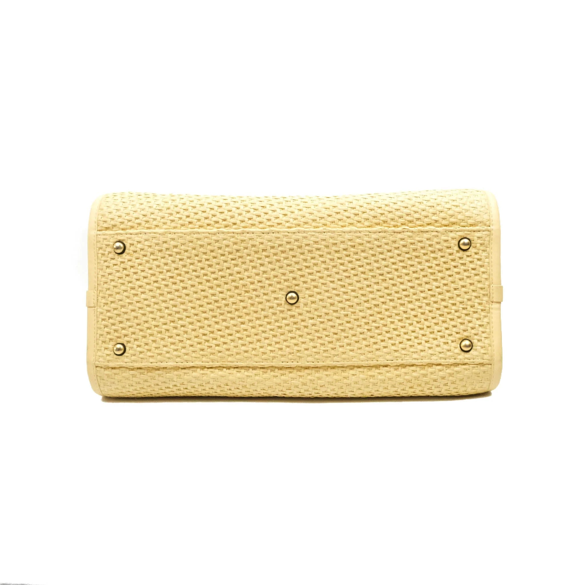 Large Deauville Tote Woven Chain Leather Logo 21S