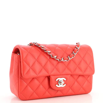 Ch**el Classic Single Flap Bag Quilted Lambskin Mini