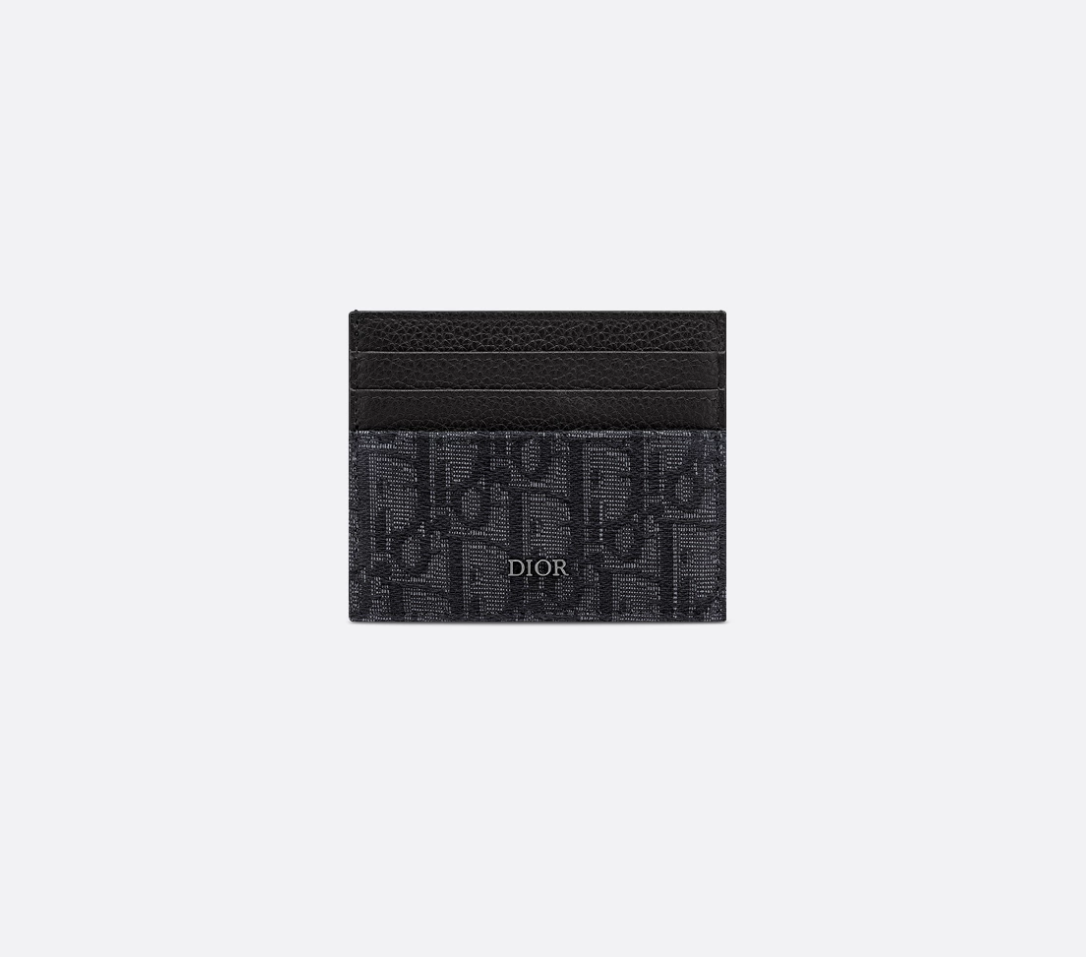 Card Holder Black D10r Oblique Jacquard