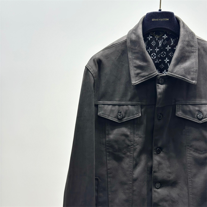 2024fw LV Real Leather Jacket Top Version