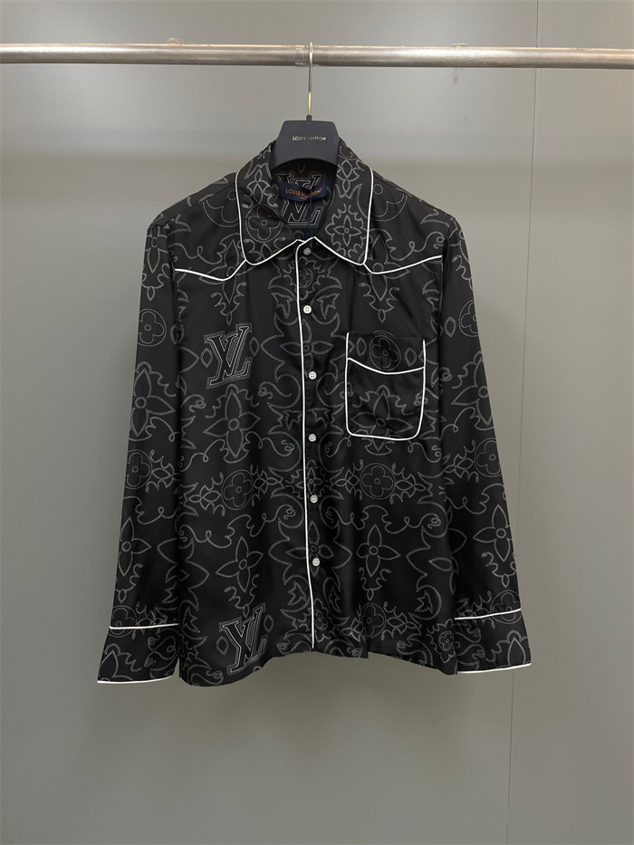2024fw LV Silk Shirt Top Version