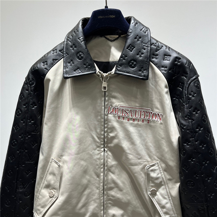 2023fw LV Real Leather Jacket Top Version