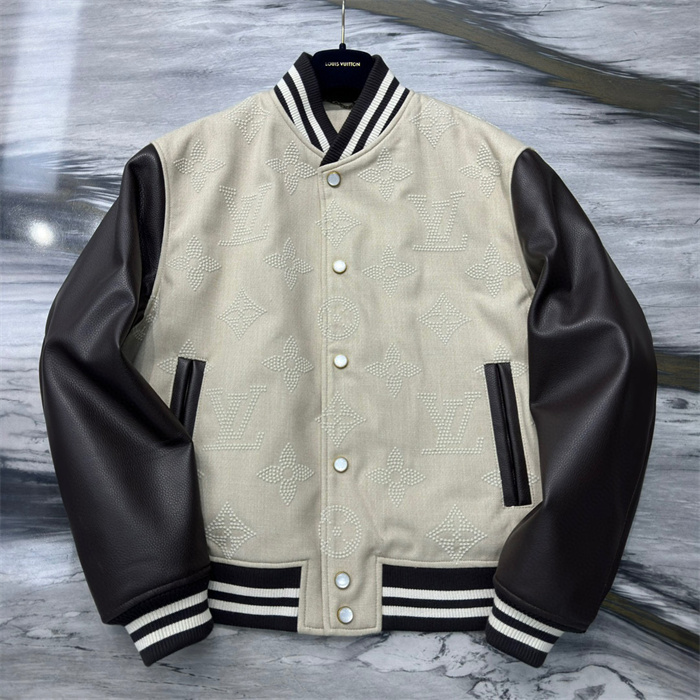 2024fw LV Leather Jacket Top Version