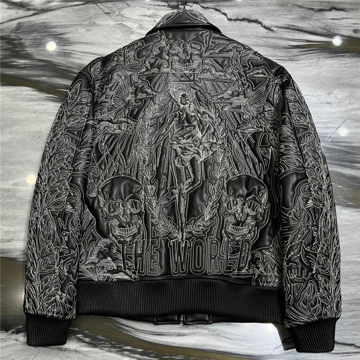 2023fw LV Real Leather Jacket Top Version