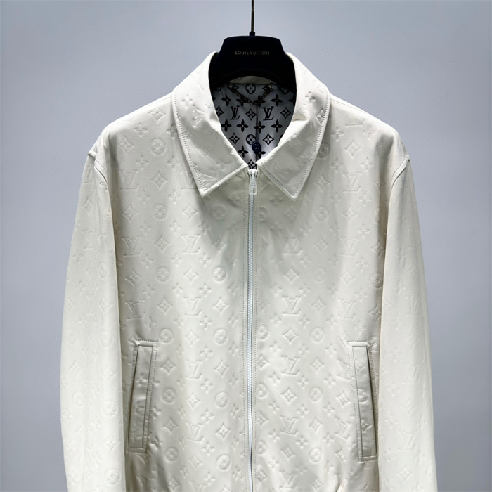 2024fw LV Leather Jacket Top Version