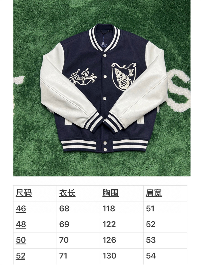 2024fw LV Leather Jacket Top Version