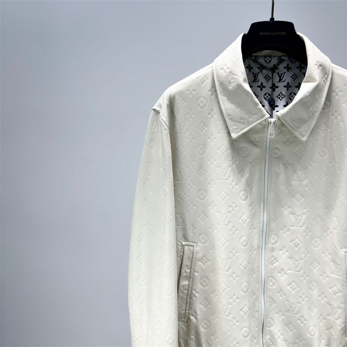 2024fw LV Leather Jacket Top Version