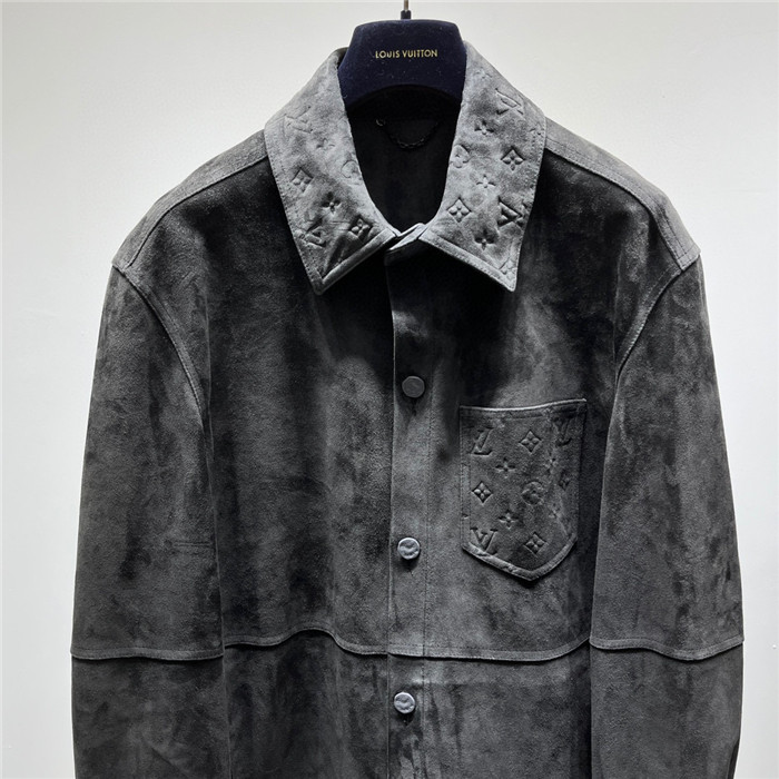 2023fw LV Real Leather Jacket Top Version