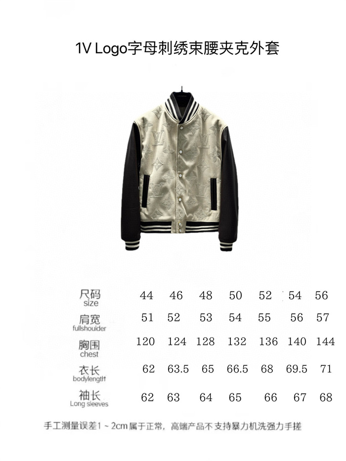 2024fw LV Leather Jacket Top Version