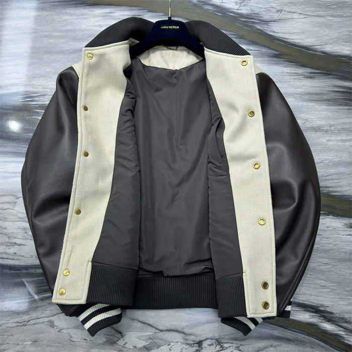 2024fw LV Leather Jacket Top Version